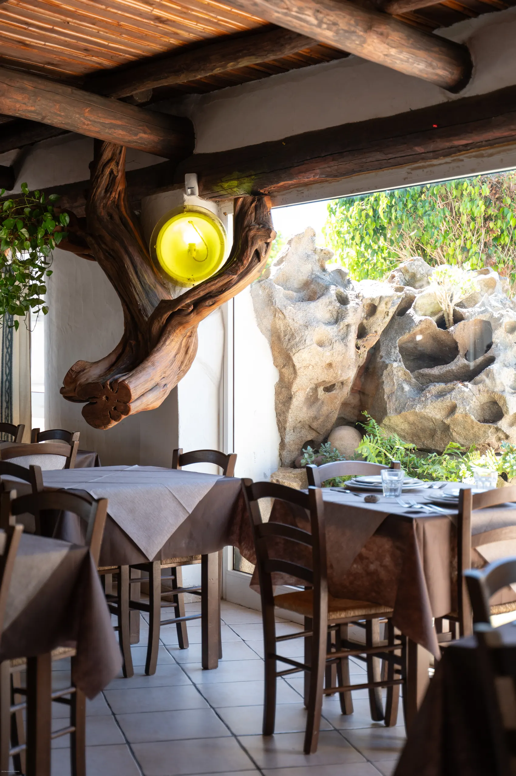 The dining room at Locanda Rudalza